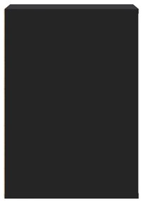 Cómoda com 3 Gavetas - 40x41x58 cm - derivados de madeira - preto