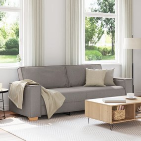 Sofá de 3 Lugares vidaXL Taupe 180 cm em Tecido