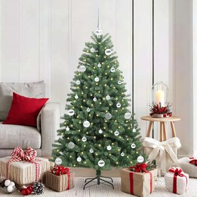 vidaXL Árvore de Natal Articulada Artificial Verde 150 cm PVC e Metal