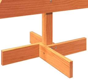 Árvore de Natal decorativa 100 cm pinho maciço castanho-mel