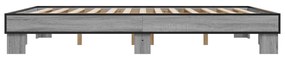 Estrutura de cama 150x200 cm derivados madeira/metal