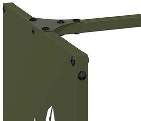 Suporte para lenha aço laminado a frio verde azeitona