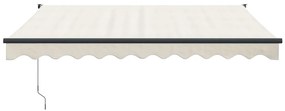 Toldo retrátil automático 3x2,5 m cor creme