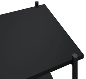 Unidade com 3 prateleiras 80x40x92 cm preto