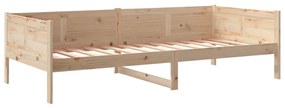 Sofá-cama 80x200 cm madeira de pinho maciça