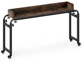 Mesa de console de 3 níveis com tampo de mármore falso, estrutura de metal resistente, mesa de entrada, mesa de café extra longa para sofá