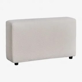 Apoio De Braço Esquerdo Alto ↑65 Cm Para Sofá Modular Bruna Bouclé Branco - Sklum