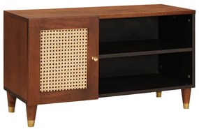 vidaXL Gabinete para TV com prateleira Castanho 80 x 31,5 x 46 cm