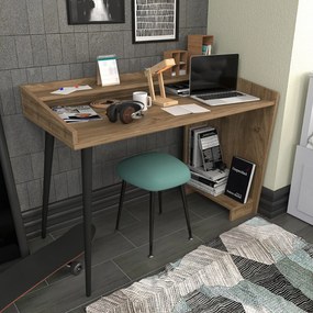 **** Secretária Vanessa – Walnut – 121,8 cm x 59 cm x 88,3 cm

**