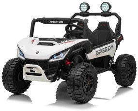 Jipe elétrico para crianças T-REX Ride 4x4, 2 Lugares, 24V, leitor MP3, bateria de lítio, Rodas EVA, controlo remoto, luzes LED Branco