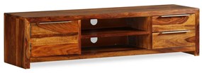 vidaXL Móvel de TV madeira acácia sólida 120x30x30 cm