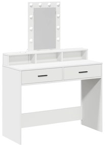 Mesa de Maquiagem  com Luzes LED Branca 100x41x140 cm