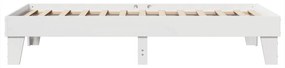 Cama sem colchão 75x190 cm madeira de pinho maciça branco