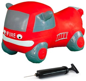 Carro bombeiros insuflável Saltitante Infantil com bomba