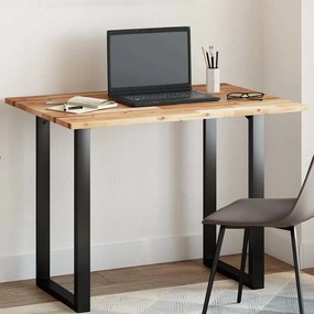 vidaXL Tampo de mesa retangular 100x70x2 cm madeira de acácia maciça