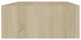 Prateleira de parede com gaveta MDF 40x23,5x10 cm cor carvalho