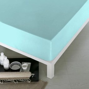 Lençol de baixo ajustável Naturals Azul - Cama de 135 (135 x 190 cm)