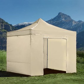 Tenda Jardim Para Festas, Feiras, Eventos 3x3 Line (Kit Completo) Creme