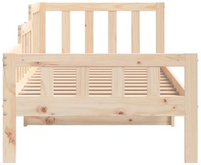 Sofá-cama sem colchão 90x190 cm madeira de pinho maciça