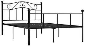 Estrutura de cama 120x200 cm metal preto