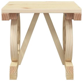 3 pcs conjunto lounge de jardim madeira de abeto maciça