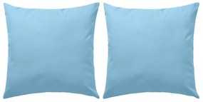 Almofadas para exterior 2 pcs 45x45 cm azul claro