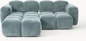 Sofá modular Tayla (3 lugares) com pufe (esquerdo/direito)