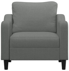 Poltrona 60 cm tecido cinzento-escuro