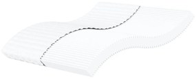 vidaXL Colchão de espuma 200x200 cm dureza H2 H3 branco