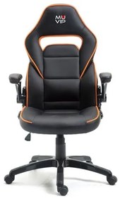 Cadeira Gaming GM400 Preto/Laranja MUVIP