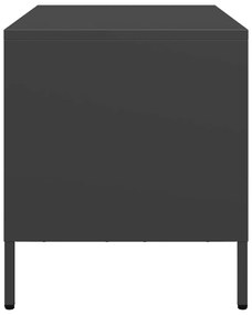 Móvel de TV 68x39x43,5 cm aço laminado a frio preto