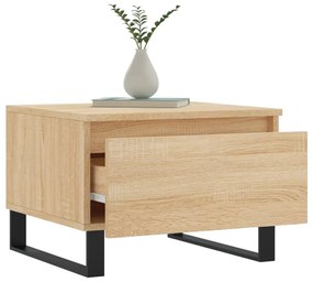 Mesa de centro 50x46x35 cm derivados de madeira carvalho sonoma