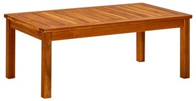 vidaXL Mesa de centro p/ jardim 90x50x36 cm madeira de acácia maciça