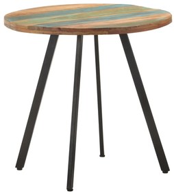 Mesa de jantar 80 cm madeira recuperada maciça