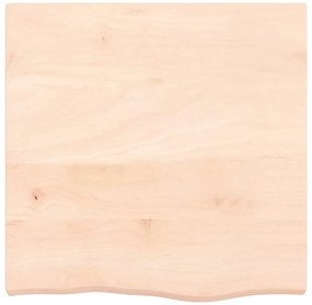Prateleira de parede 60x60x(2-6) cm carvalho maciço não tratado