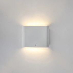 Candeeiro de parede moderno para exterior branco 11,5 cm incluindo LED - Batt Moderno