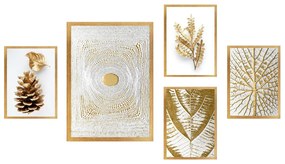 Pintura Decorativa em MDF com Moldura SET_130 – Multicolor – 24 x 29 c