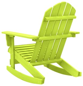 Cadeira Adirondack de baloiçar p/ jardim abeto maciço verde