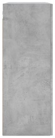 Armário de parede 69,5x34x90 cm deriv. madeira cinzento cimento