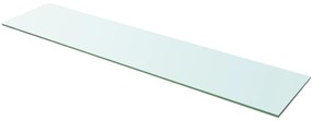 Prateleiras 2 pcs 110x25 cm vidro transparente