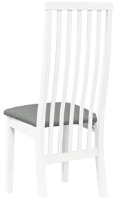 Cadeiras de jantar com almofadões 2 pcs madeira maciça branco