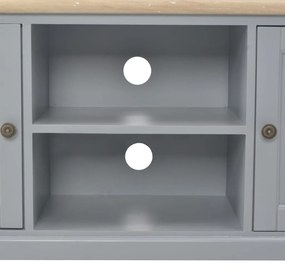 Móvel de TV 120x30x40 cm madeira cinzento