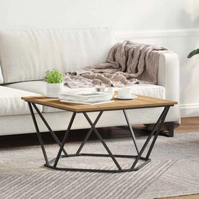 vidaXL Mesa de centro carvalho artisiano 80 x 80 x 45 cm