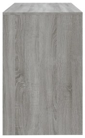 Secretária 101x50x76,5 cm derivados de madeira cinzento sonoma