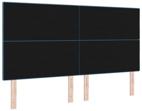 Cabeceira com Botões Azul Escuro 180 cm Veludo