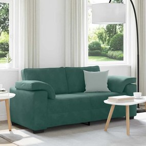 Sofá-luvas 140 cm veludo verde-escuro