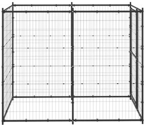 Canil de exterior 110x220x180 cm aço