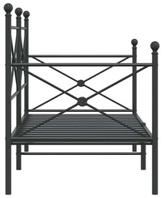 Cama de Dia sem Colchão 80x200 cm aço preto