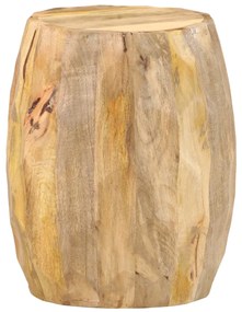 285910 vidaXL Banco tambor madeira de mangueira maciça