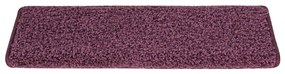 Tapete/carpete para degraus 15 pcs 65x21x4 cm roxo-escuro